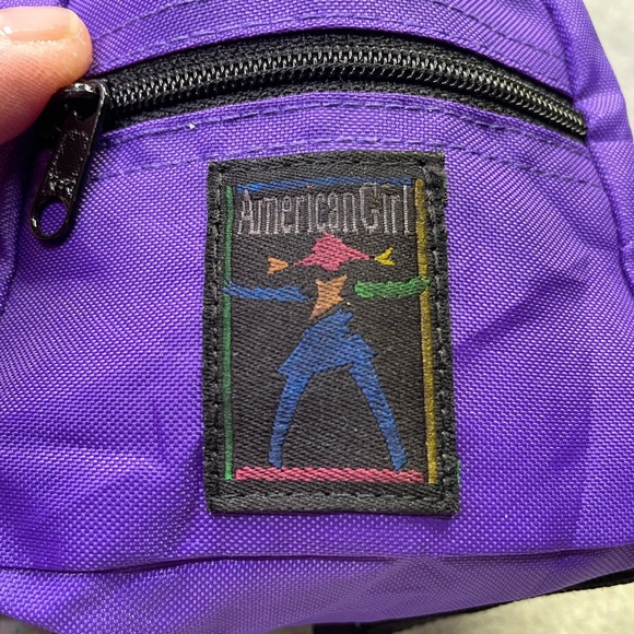 VTG 1995 Pleasant Company American Girl purple school supply backpack for doll - Picture 4 of 6